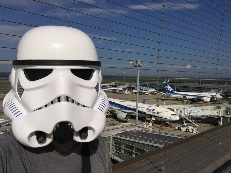 #selfie #selfietrooper #starwars #trooper #自撮り #スターウォーズ #トルーパー #セルフィー #空港 #羽田 #飛行機 #飛行場 #airport #haneda #国際空港 #internationalairport
