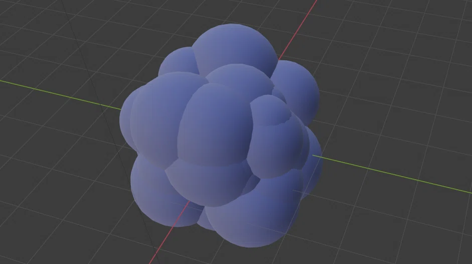 [Blender] Geometry Nodes: Example of random point distribution｜yugaki
