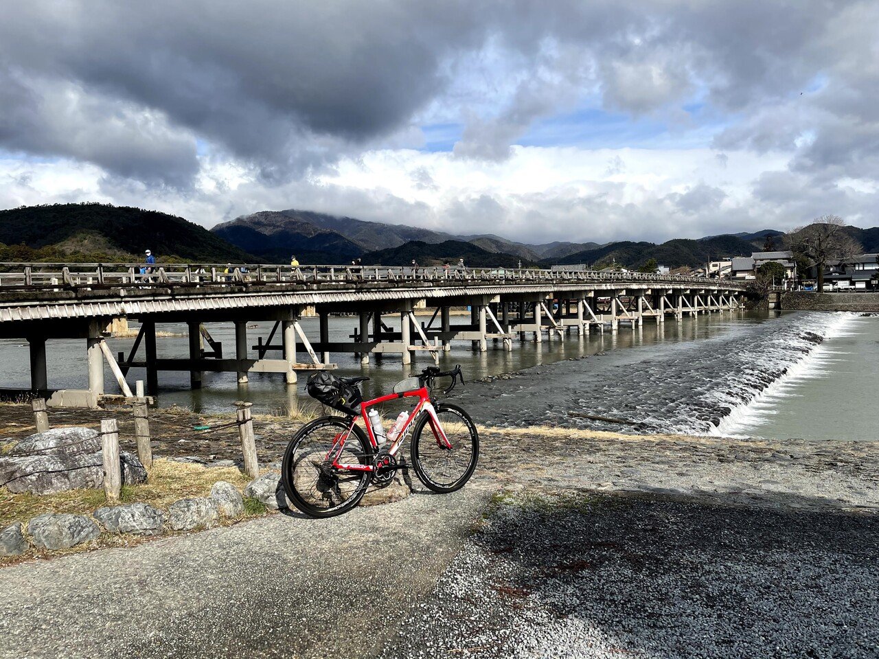嵐山を走行した自転車