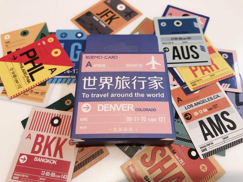 旅雑貨紹介 世界旅行家 空港3レターコードステッカー ゆずちゃん Note