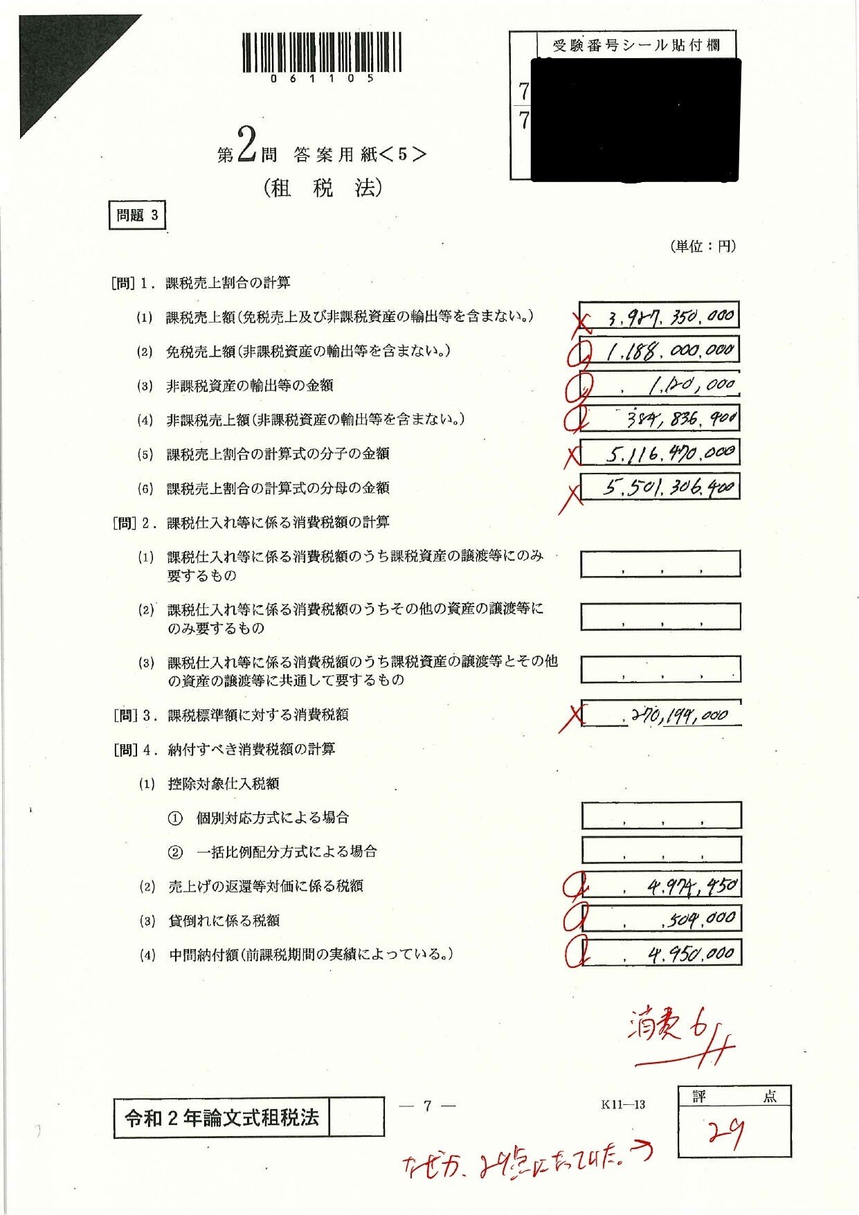 令和二年度公認会計士試験論文式～開示答案を公開～｜闘う
