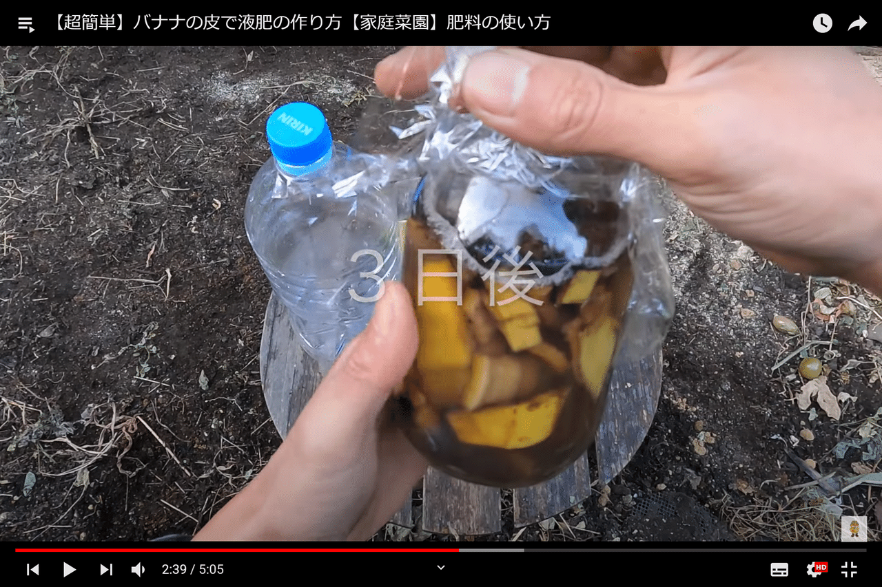 超簡単 バナナの皮で液肥の作り方 井上寅雄農園 井上隆太朗 Note 超簡単 バナナの皮で液肥の作り方 井上寅雄農園 井上隆太朗 Note