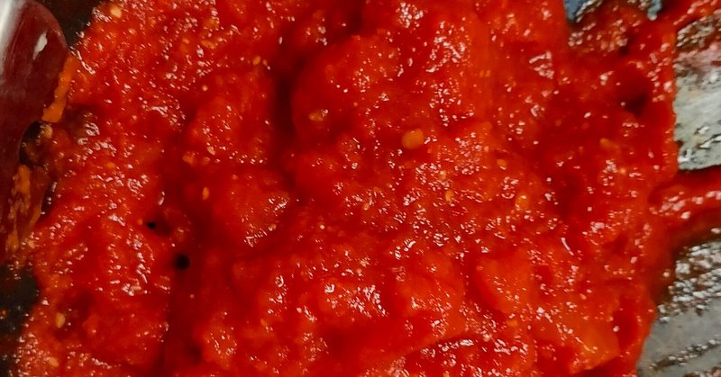 香川本鷹とトマト缶でトルコの伝統調味料 サルチャ もどきを作る からちゃん 島旅農園 ほとり Note