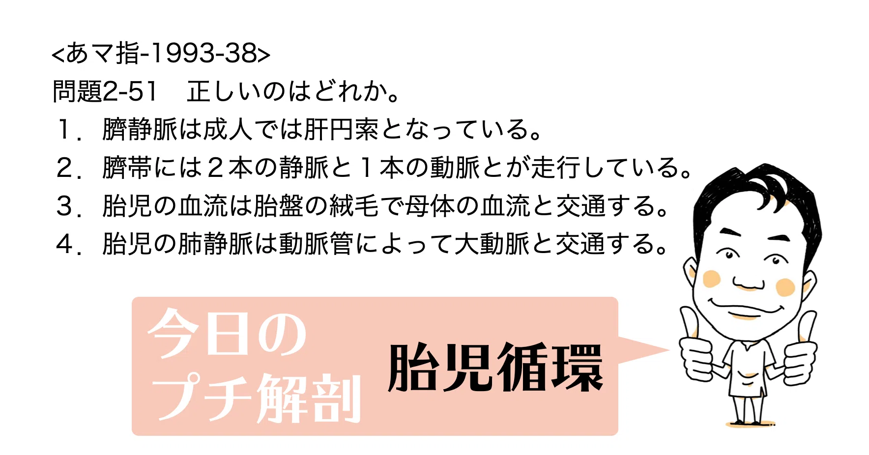 今日のプチ解剖 胎児循環について正しいのはどれ 黒澤一弘 Note