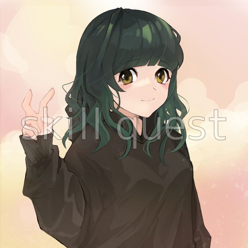 イラスト実績 優しい雰囲気の女性 スキルクエスト イラスト制作 Vtuber制作 Note