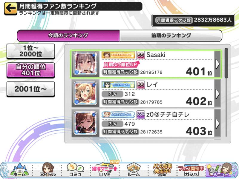 デレステ ランクsssがすごく楽だった事について Sasaki A Note
