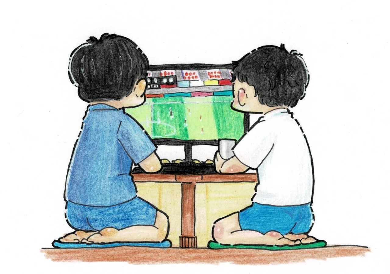 サッカー観戦 ごみりのぼうず Note