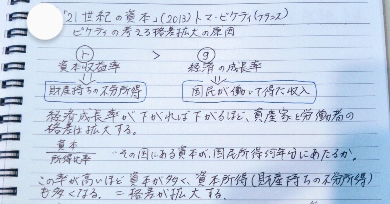 経済の名著って 面白い 21世紀の資本 を読んで感じたこと そめいよしの Note