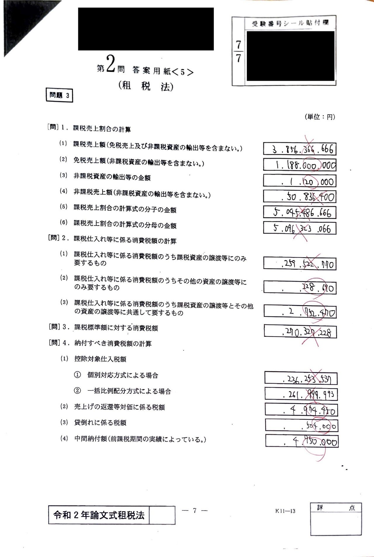 2020年論文式試験の振り返り～租税法～｜Midosuji_cpa