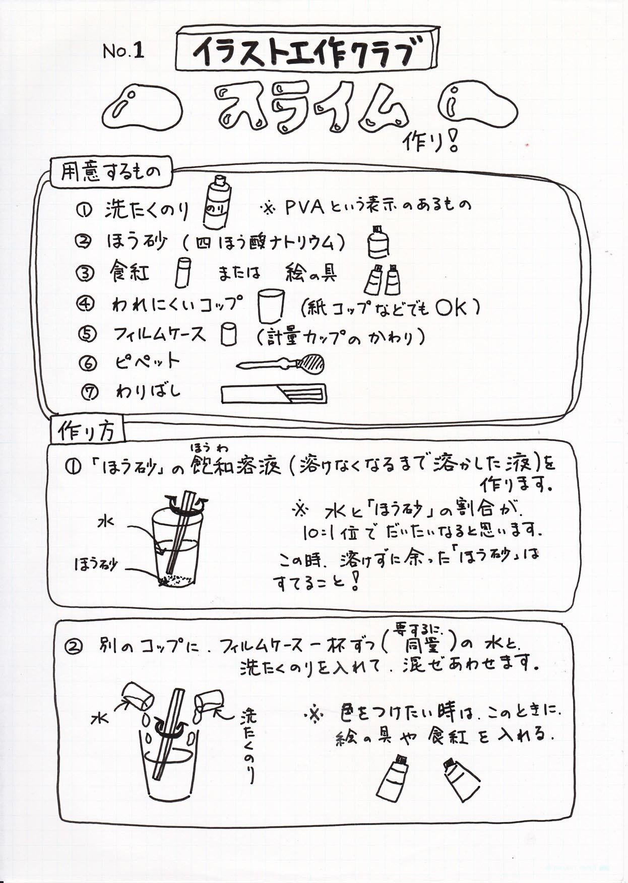 No 1 スライム作り Haco Note