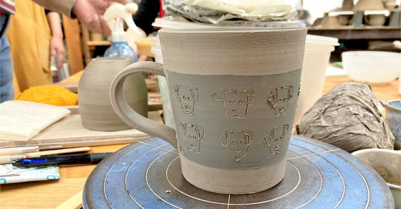 No 31 夫のお母さんにあげる犬柄マグカップ 作成編 Nao 陶芸主婦 Note