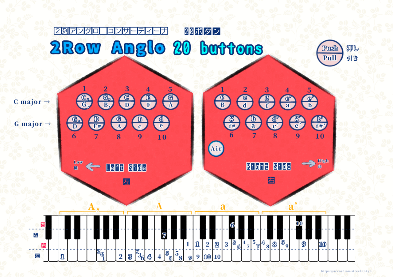 送関込み コンサーティーナ - 楽器/器材