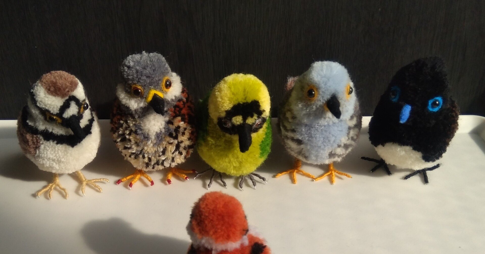 ぽんぽんで日本の野鳥650種をつくる その4 すずめ Note