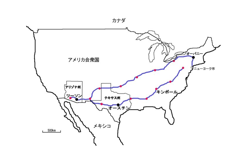 5-6アメリカコウモリ旅地図