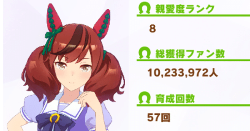 ナイスネイチャのファン累計1000万人超えたので周回向け育成論をまとめる つじもち Note ナイスネイチャのファン累計1000万人超えたので周回向け育成論をまとめる つじもち Note