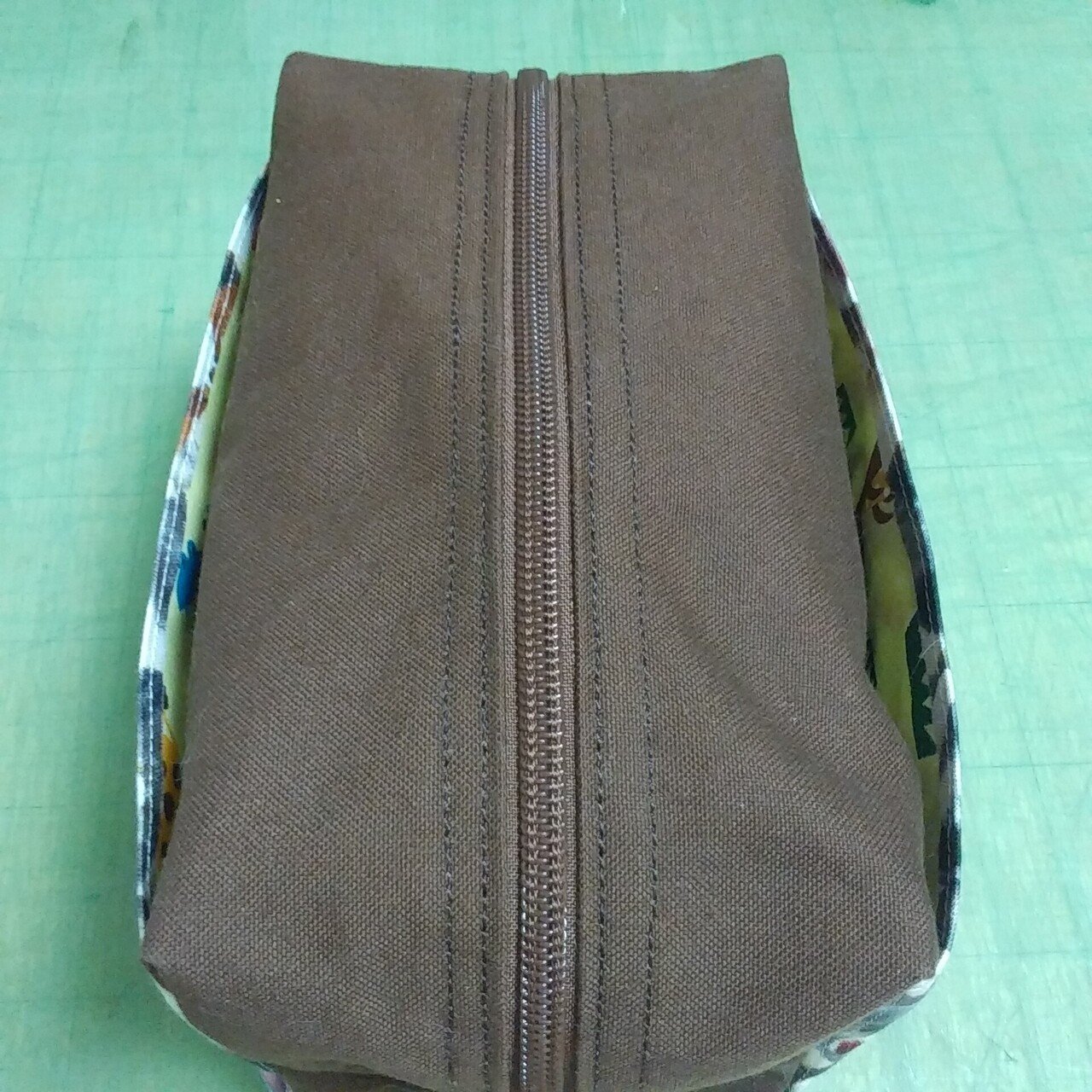 外ポケット付きボックスポーチの作り方 手作りかばん工房あけ Note