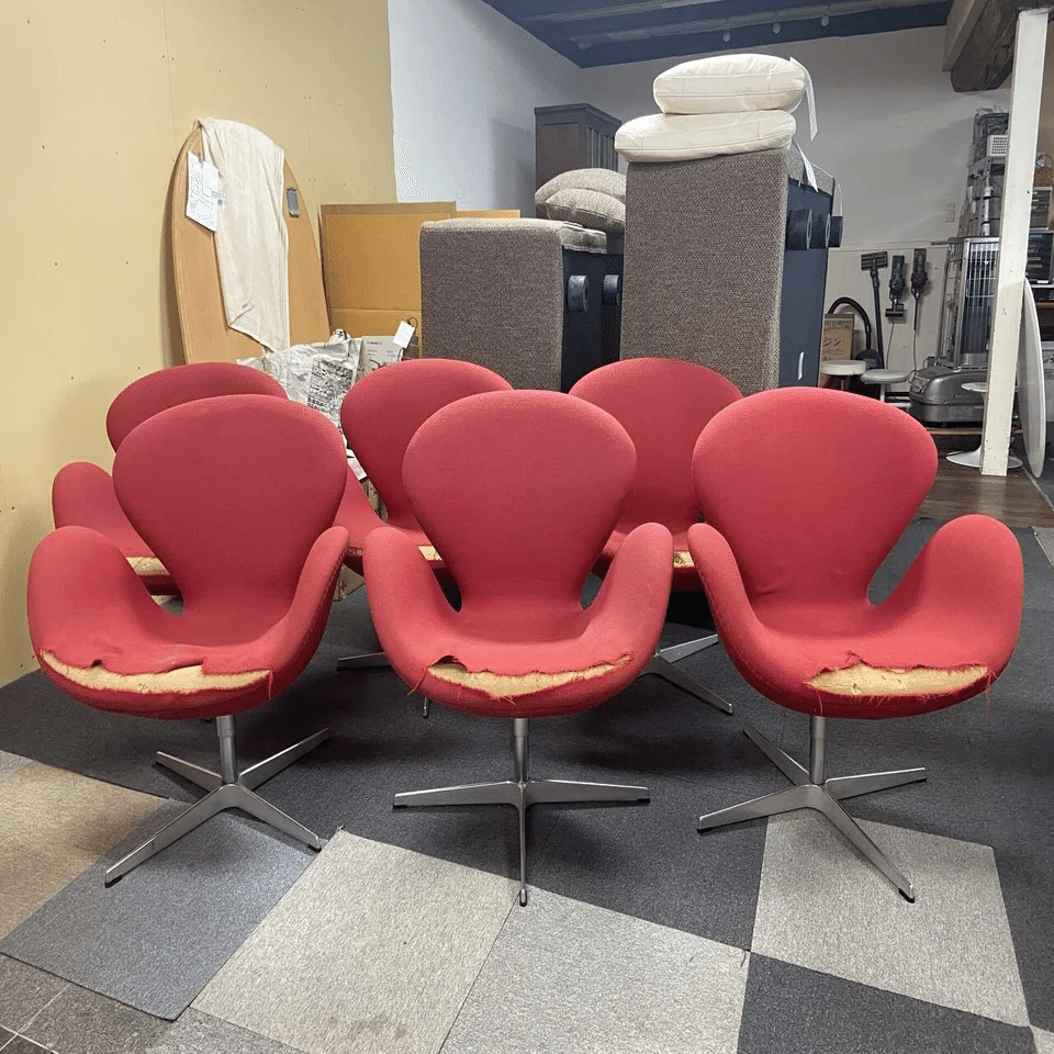 蘇る名作家具。〜スワンチェア〜 after。｜ヴィンテージ家具ショップ