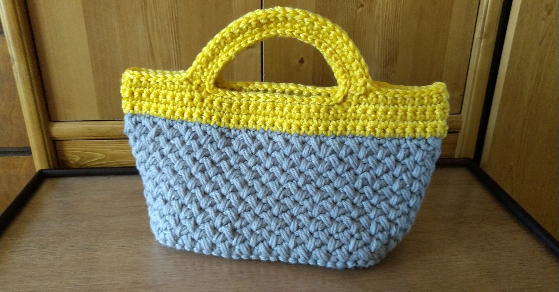 長方形の底面でバッグを編みました ミホコ Note