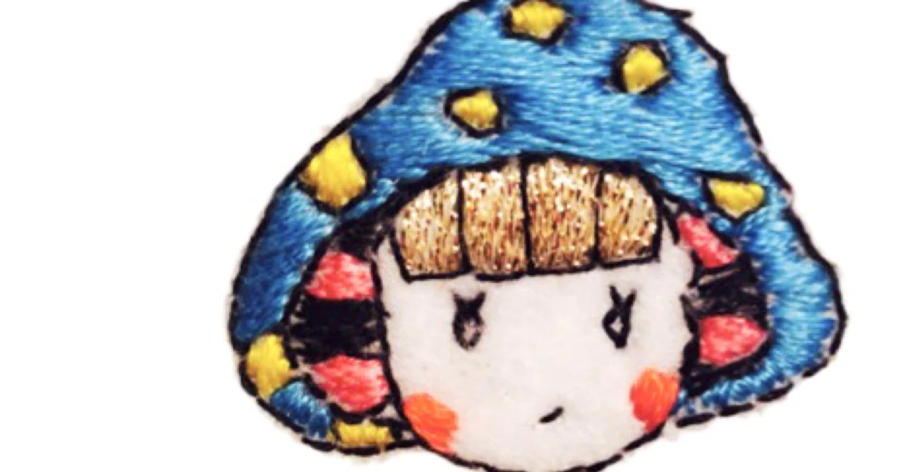 刺繍少女図鑑③『毒きのこちゃん』｜TOMO