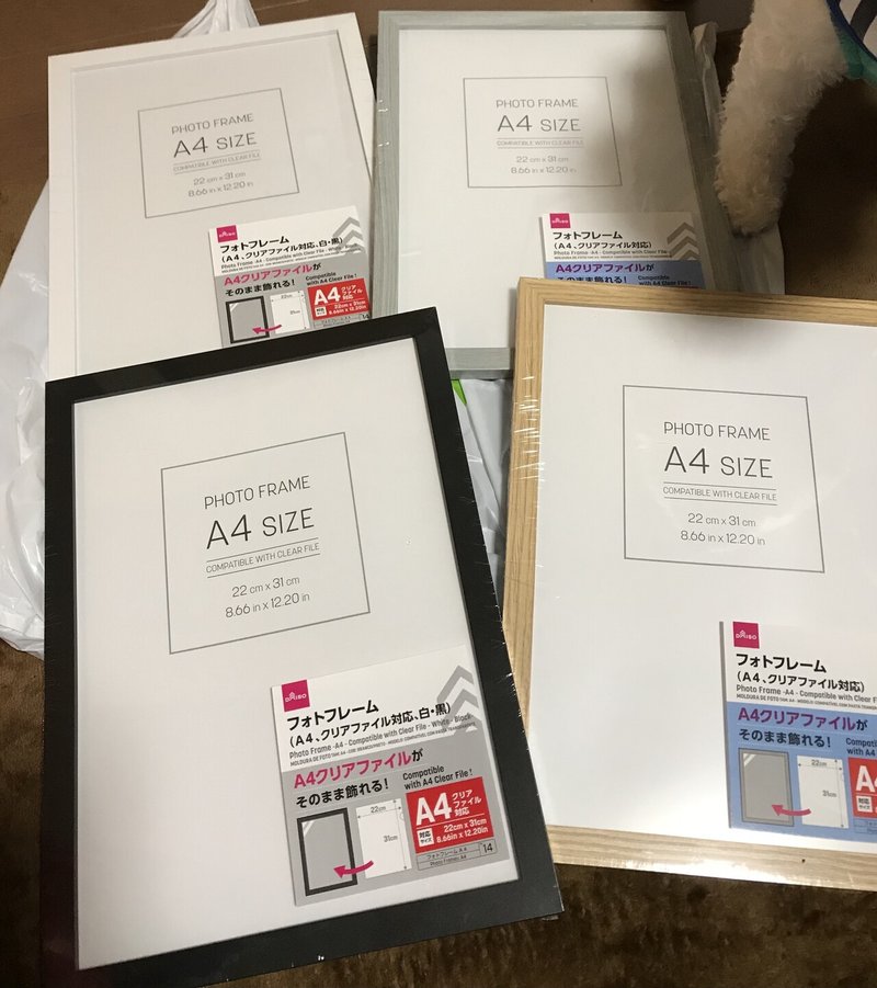 ダイソー クリアファイルが入るフォトフレーム 水樹みねあ Note