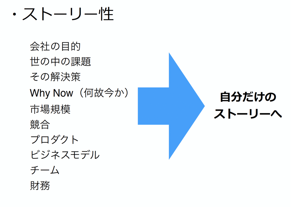 ピッチのストーリーについて