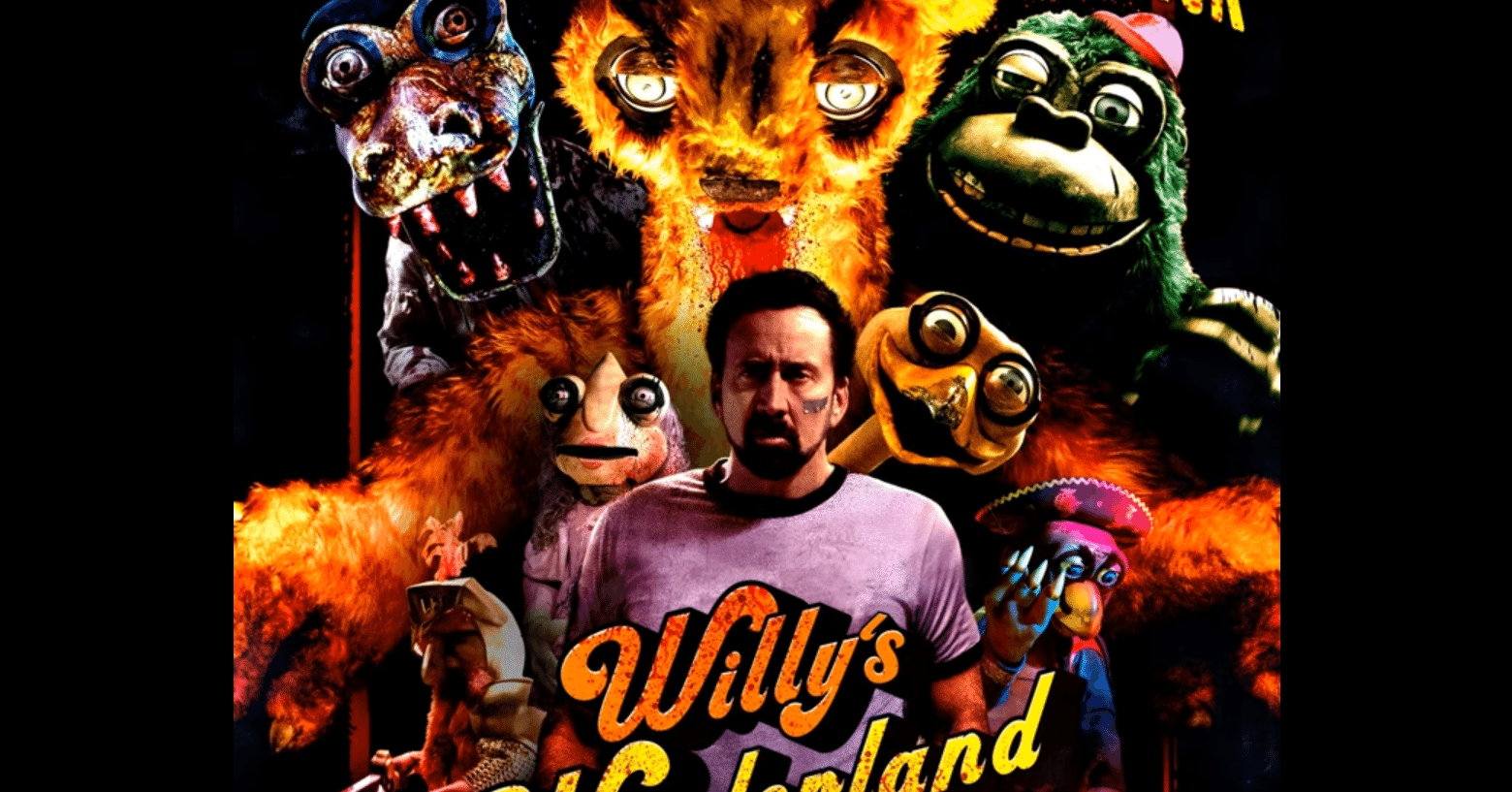 超badassのニコラス ケイジが出て機械人形を殺す Willy S Wonderland Akuzume Note
