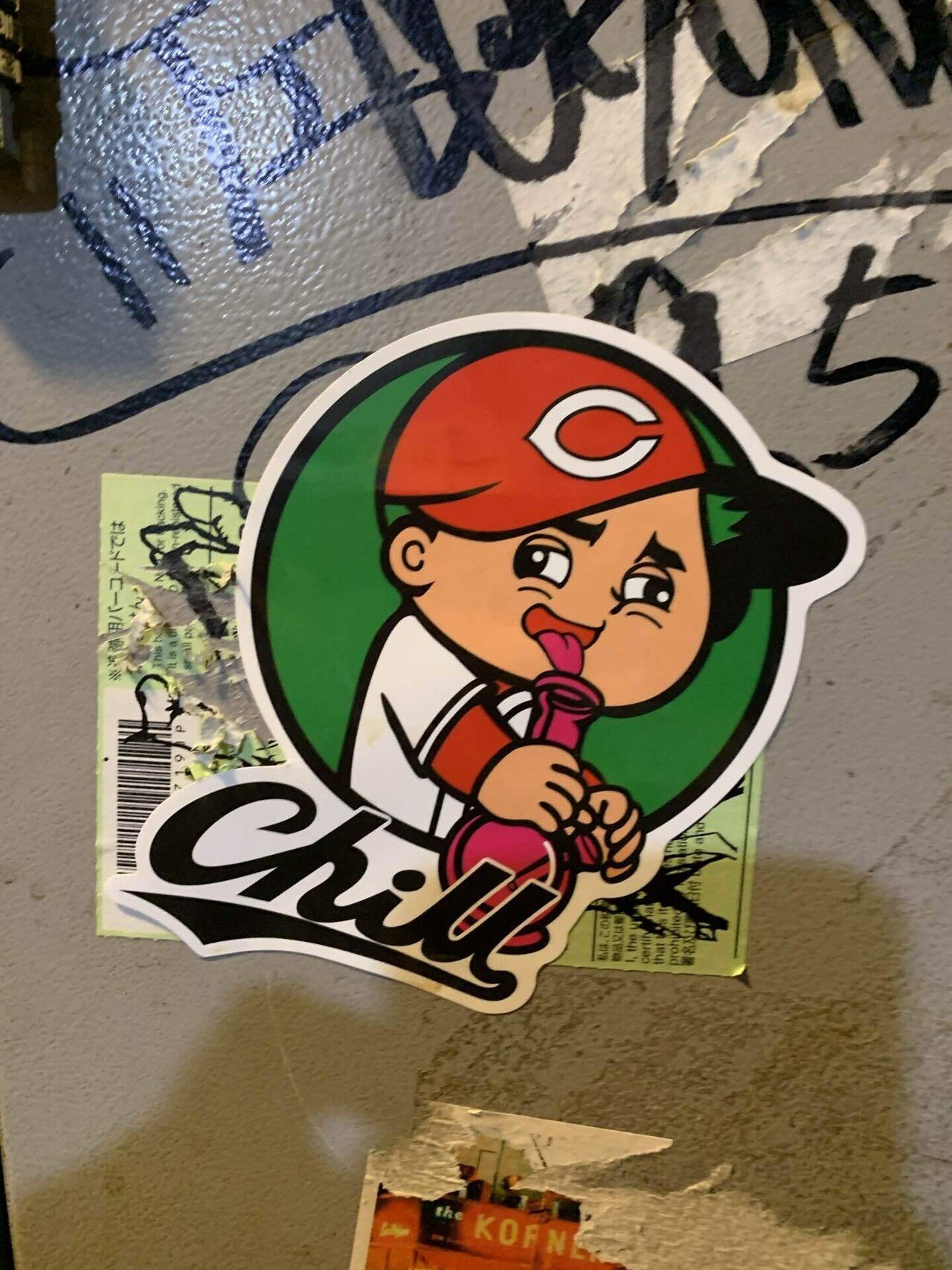 Chillカープ坊やステッカー 和 Note Chillカープ坊やステッカー 和 Note