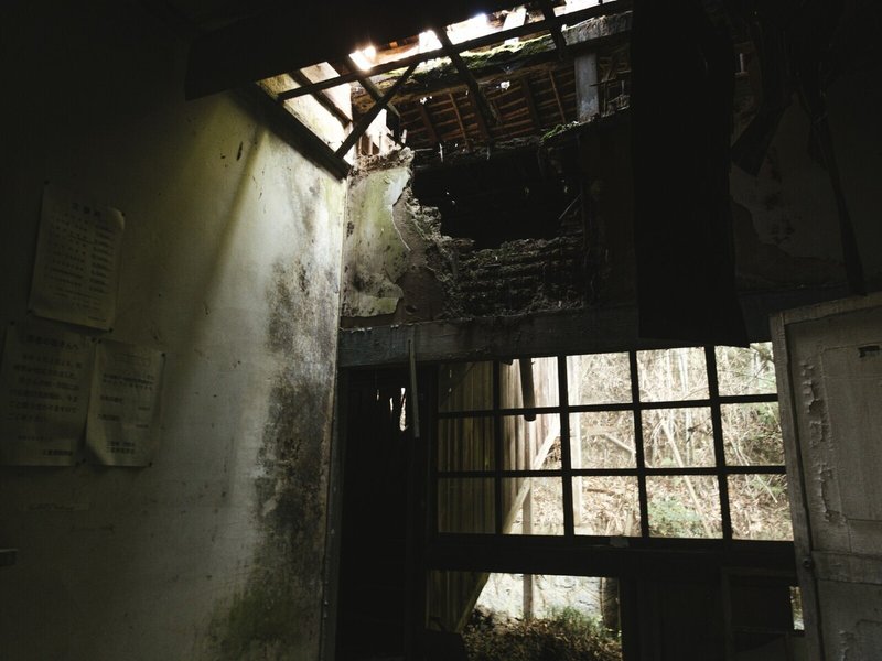 無い廃墟の話 秋田県kスーパー シロイ モヤ Note