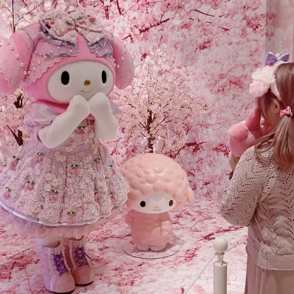 現在ピューロランドではソーシャルディスタンス形式でグリーティングできる