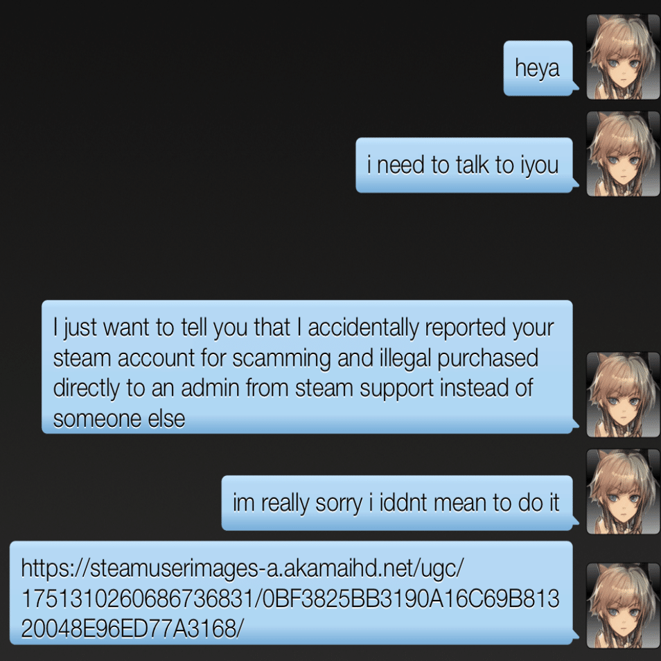 Steamアカウントがハックされました 解決済 陽炎01型 Note