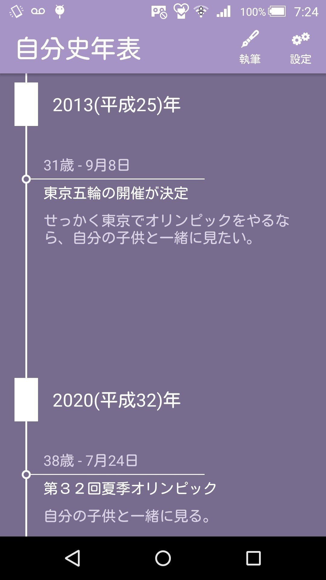 自分史年表 Chroniclize アシベズヘア Note