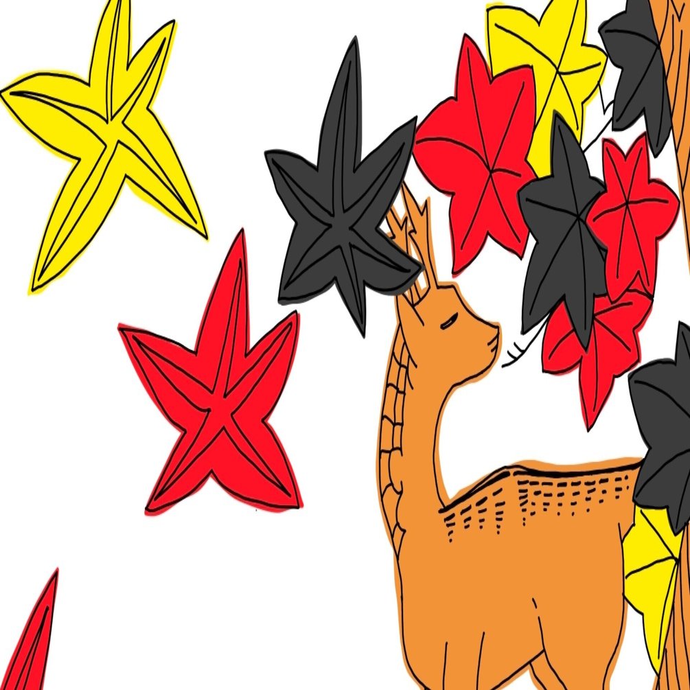 花札その7 紅葉に鹿 しち Note