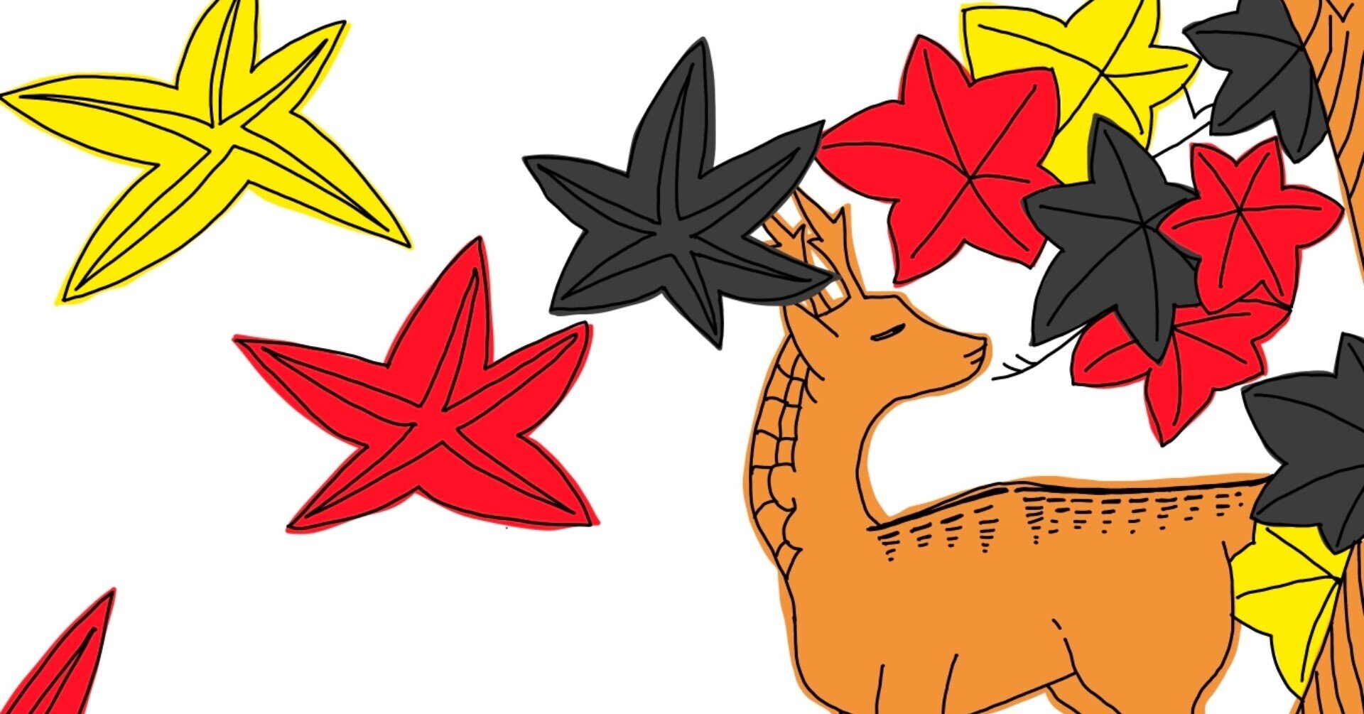 花札その7 紅葉に鹿 しち Note 花札その7 紅葉に鹿 しち Note