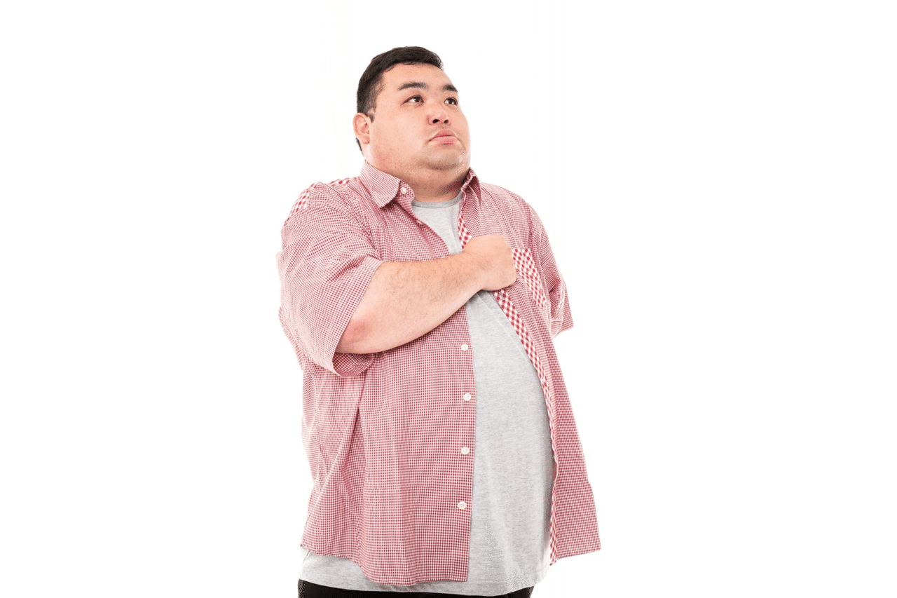 デブ 男 真面目なフリ