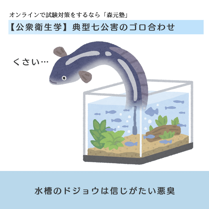 衛生学 図解イラストとゴロで簡単 典型７公害 の覚え方 森元塾 国家試験対策 Note