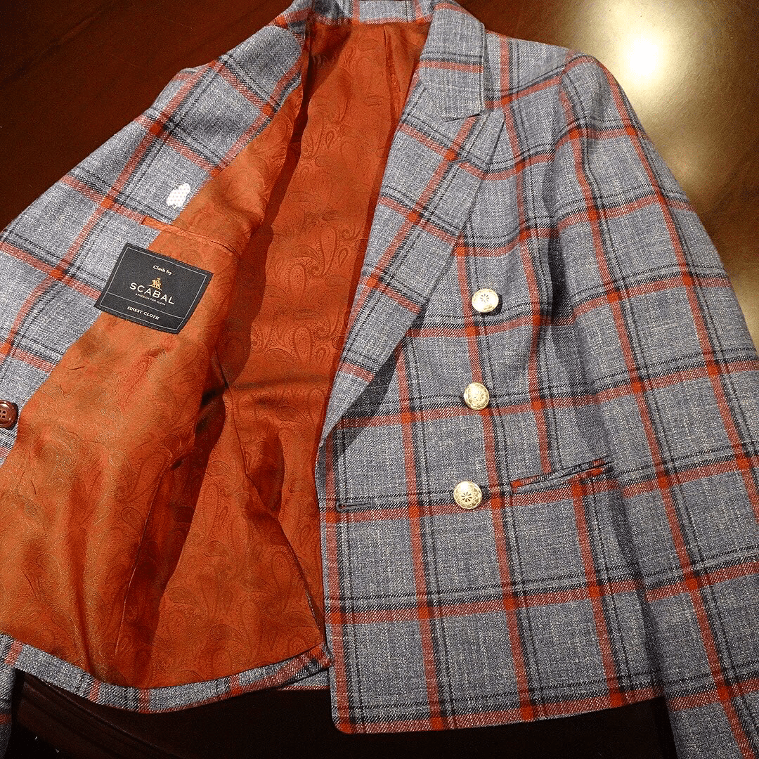 ＜SCABAL＞ スキャバル　ウール＆シルク　ジャケット　Ｌサイズ　超美品 SCABAL・レディースジャケット｜noma