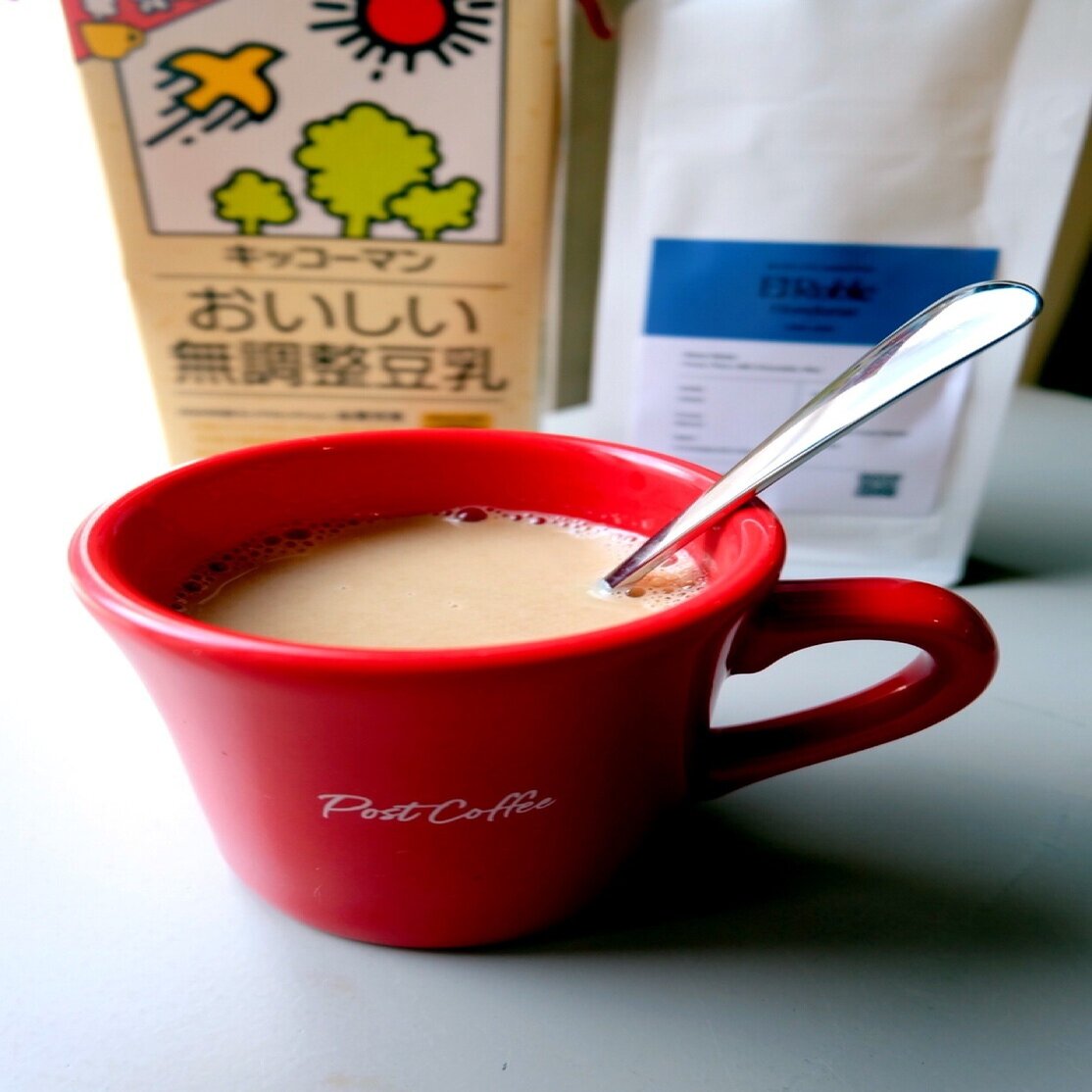 無調整豆乳で作る 美味しくヘルシーなホットカフェオレ ポストコアレンジレシピ Postcoffee Note