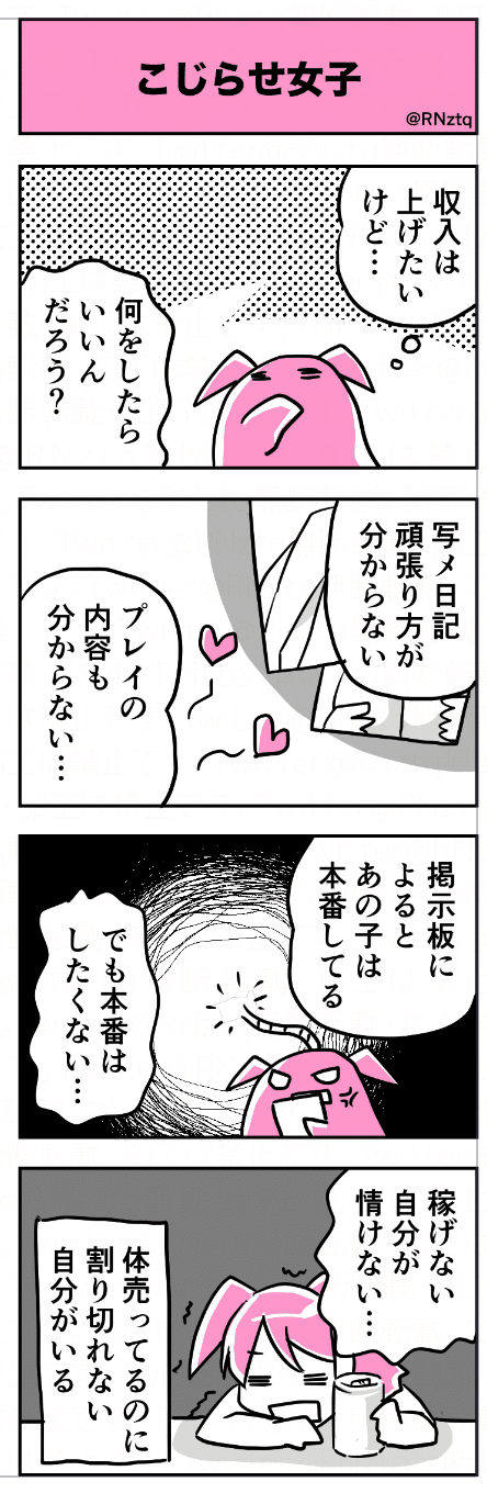 漫画 売れ方が分からないこじらせ女子 はらくくるちゃん Note