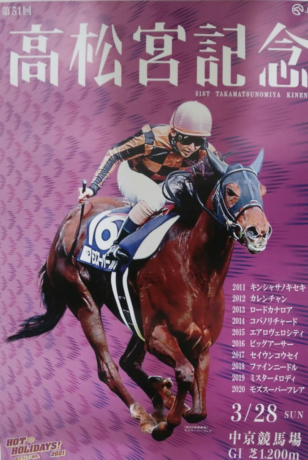 ポスター解読】高松宮記念2021｜【競馬好きの造園サラリーマン】