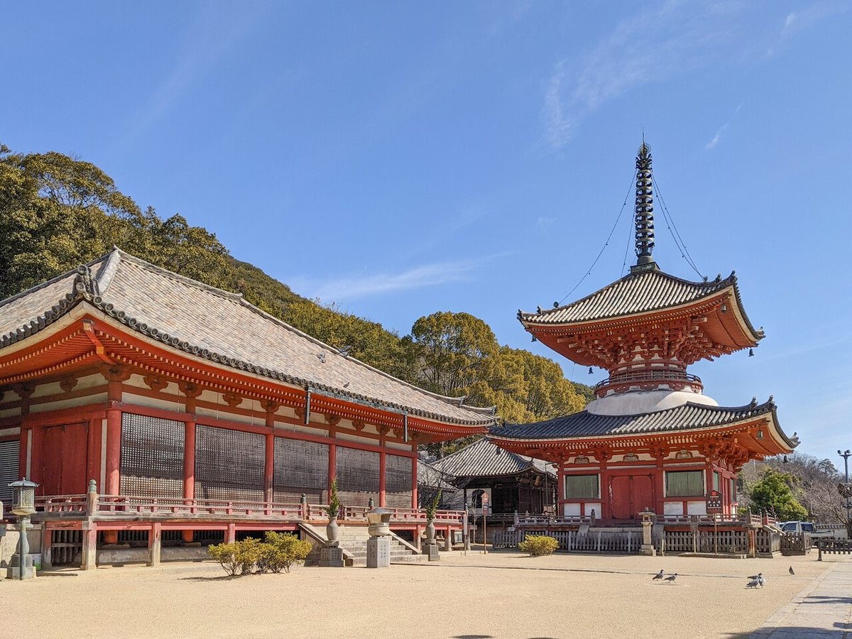 No4913_浄土寺の阿弥陀堂と多宝塔