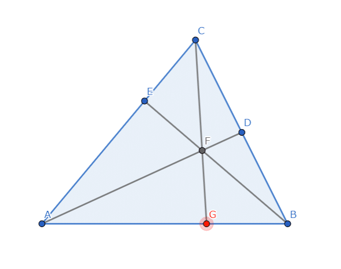 平面図形 三角形を分割した時の底辺の比とコンパスのような部分の面積の比は同じ ワンセンテンス算数 Note