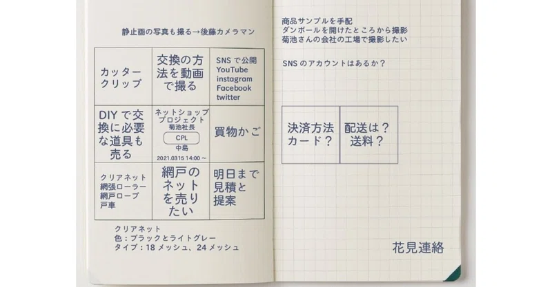 脳活 ９マスノートの使い方 打ち合わせメモ マヒマヒ Note