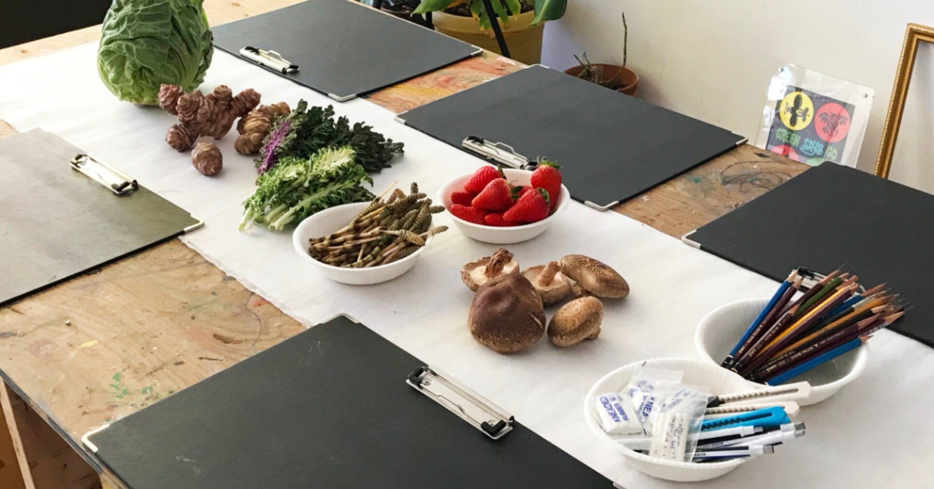 3月 季節の野菜デッサン教室 かんざき Note