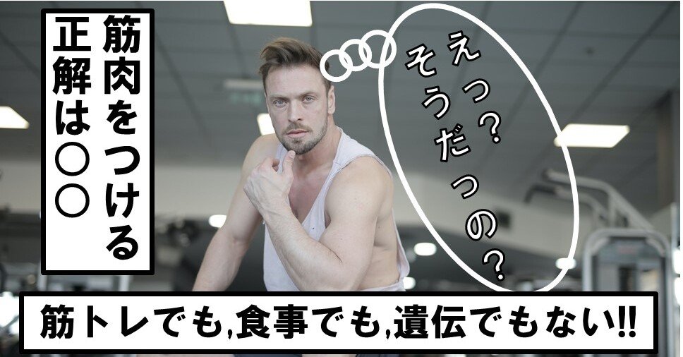 No 274 筋トレの流儀 筋トレ 食事 遺伝 筋肉 つける正解は カラダを変えて人生を変える オンラインダイエット専門コーチ 新井浩太のブログ Note