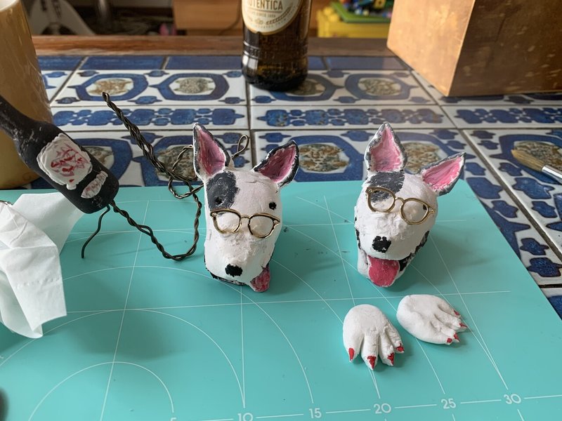 クレイアート5 ピアノ犬色塗りと歌タマゴの顔 Shinji Yamashina Note クレイアート5 ピアノ犬色塗りと歌タマゴの顔 Shinji Yamashina Note