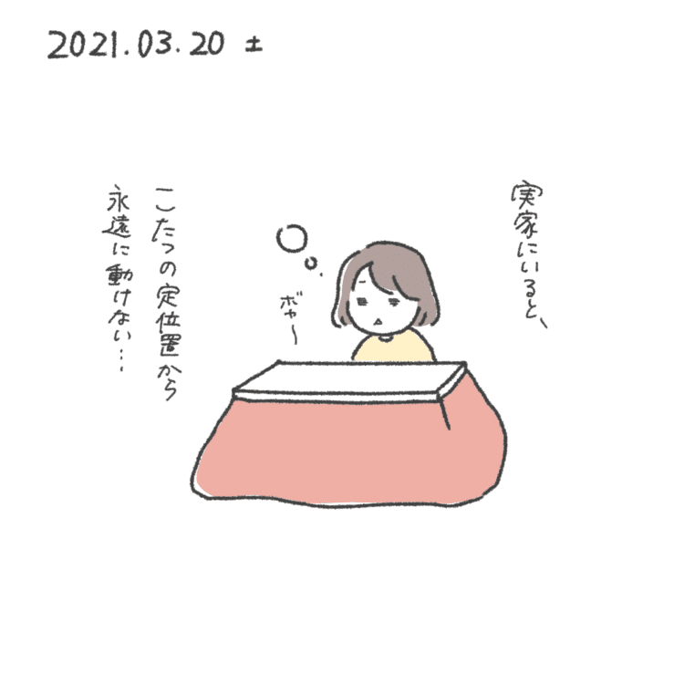 こたつが時間を奪ってゆく…