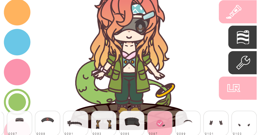 かんたん操作で Charat キャラを作る カティア Note