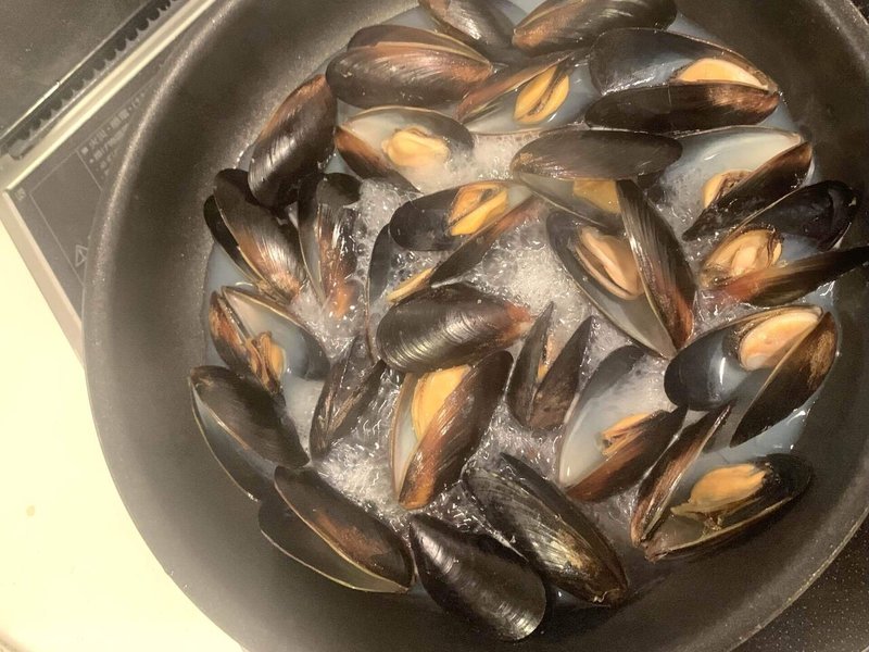 50代からの糖質制限 業務スーのムール貝汁は捨てずに 本格リゾット おくちゃん ワンプレート介護食 ゆるり糖質制限 Note