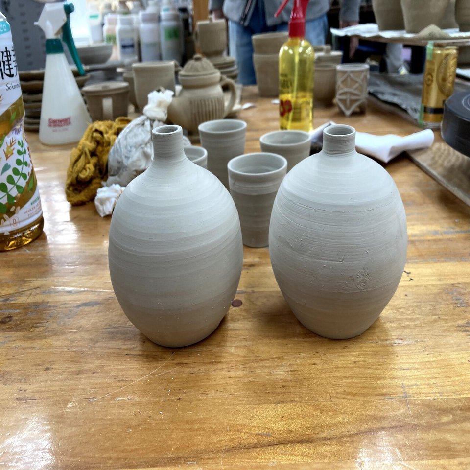 No 33 丸い一輪挿し 作成編 Nao 陶芸主婦 Note