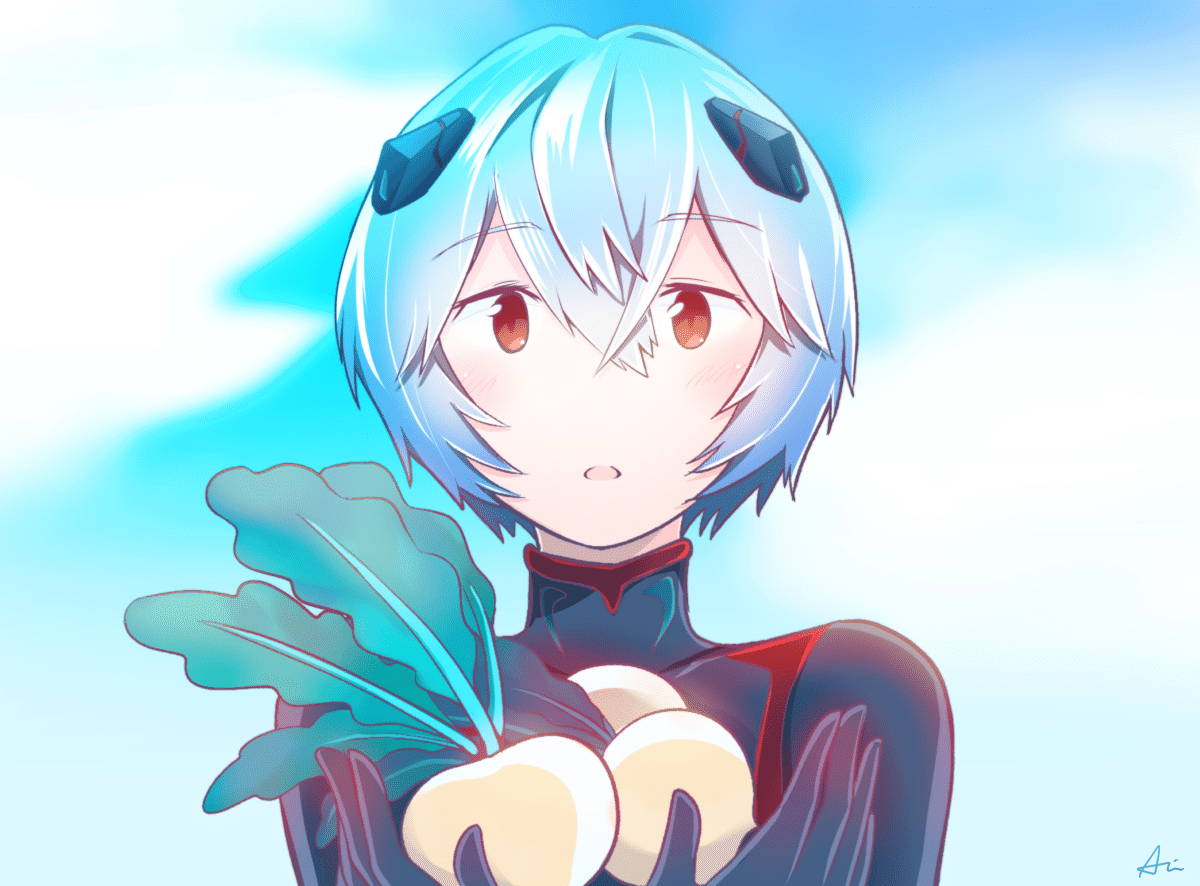 黒波がかわいすぎて描きました この子 いい子すぎて涙が止まりませんでした 一生農業してのんびり暮らしてほしい 綾波レイ シンエヴァンゲリオン劇場版 湊川あい わかばちゃんと学ぶ 本 発売中 Note